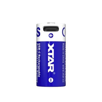 XTAR 16340/R-CR123 Li-ion 900mAh USB-C